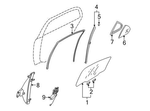 Mitsubishi MR794400 Window Handle