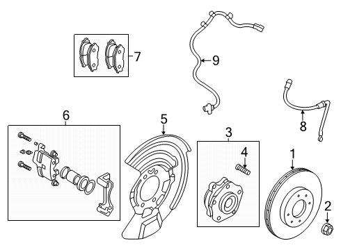 Mitsubishi MUA00177 Hub Assembly Mount Bolt