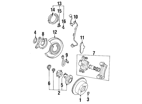 Mitsubishi MR922004 Rear Cable