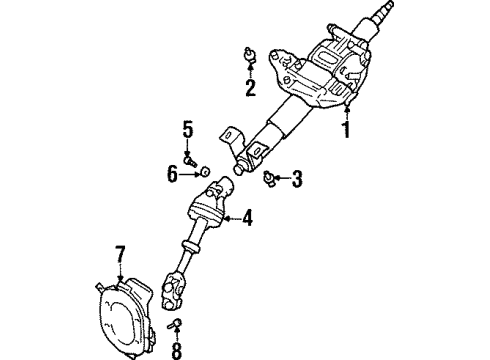 Mitsubishi MU241005 Column Assembly Bolt