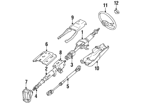 Mitsubishi MB398854 Ignition Switch