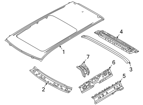 Mitsubishi 5290F643 Windshield Header