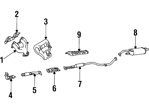 Mitsubishi MR323640 Intermediate Pipe