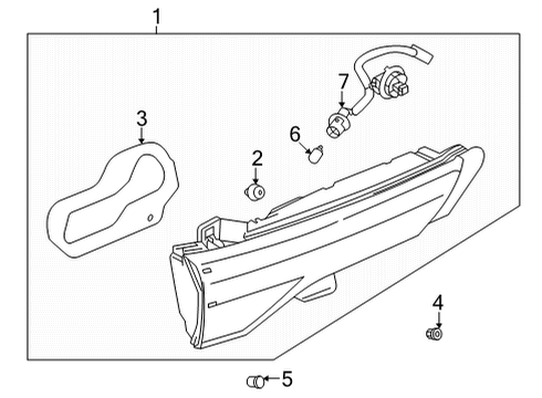 Mitsubishi 26265W040P Socket & Wire