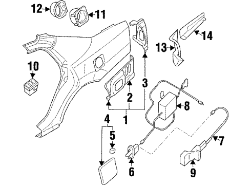 Mitsubishi MR101807 Lock Actuator