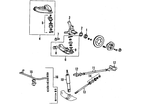 Mitsubishi MR241623 Upper Ball Joints