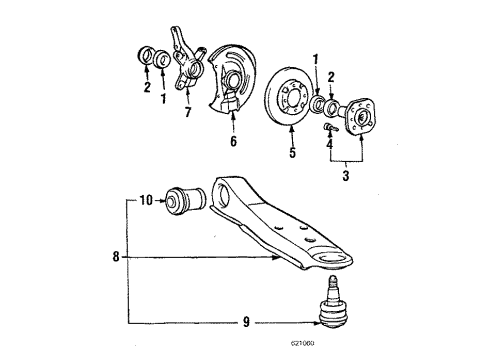 Mitsubishi 4605B961 Caliper Overhaul Kit
