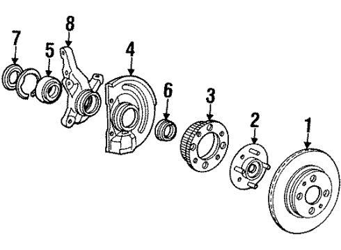 Mitsubishi 4605B976 Caliper Overhaul Kit