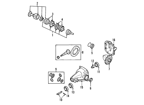 Mitsubishi 3515A001 Front Pinion Bearing