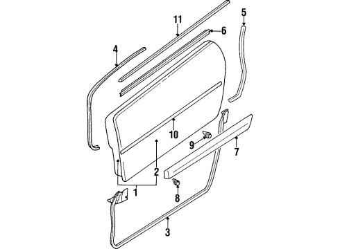Mitsubishi MR199145 Ground Effects Clip