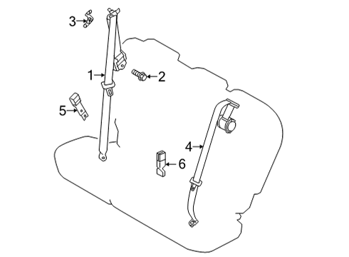 Mitsubishi MFZ10027 Outer Belt Assembly Bolt