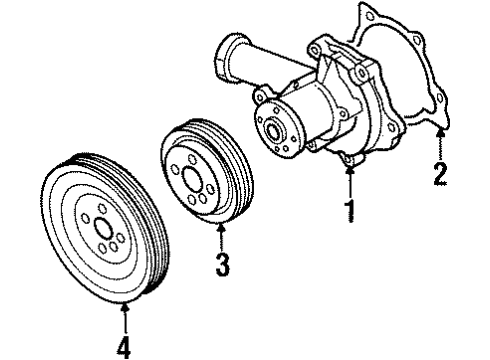 Mitsubishi MD191110 Pulley