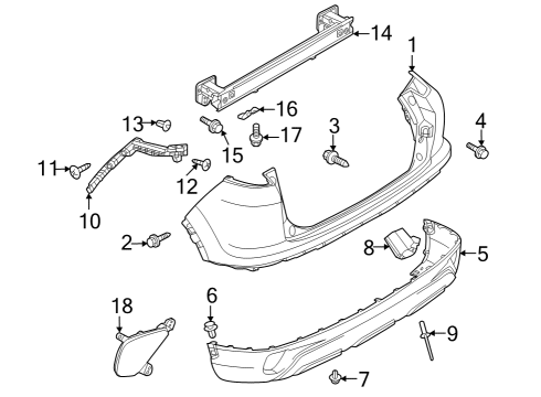 Mitsubishi 6410F178 Bumper Brace, Passenger Side