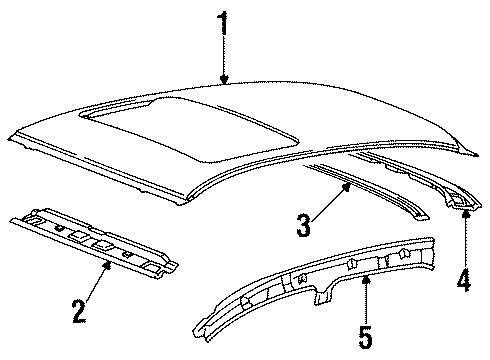 Mitsubishi MR208834 Roof Panel