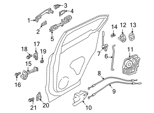 Mitsubishi 5716A651HF Cover, Driver Side Gray
