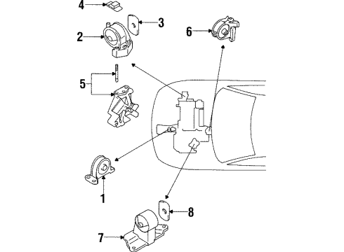 Mitsubishi MR333029 Front Mount