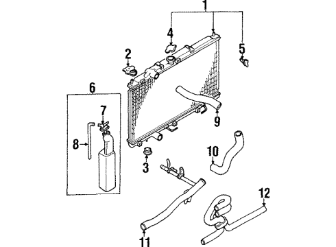 Mitsubishi MD331160 Inlet Pipe