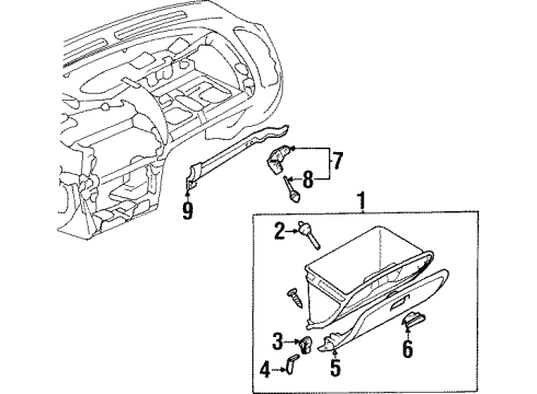 Mitsubishi MB803593 Hinge