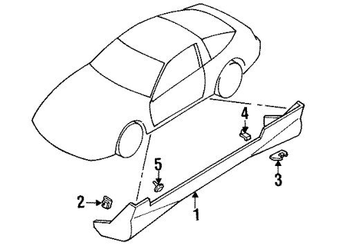 Mitsubishi MB319754 Air Deflector Clip