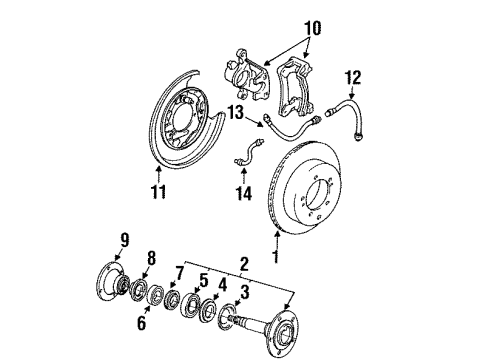 Mitsubishi MZ690560 Brake Pads