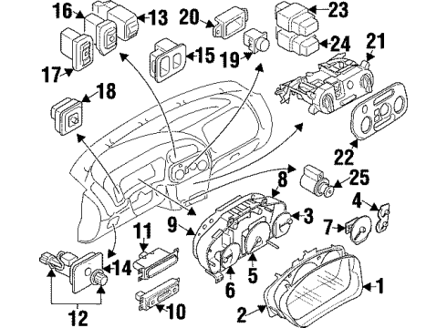 Mitsubishi MB439488 Blower Motor Switch