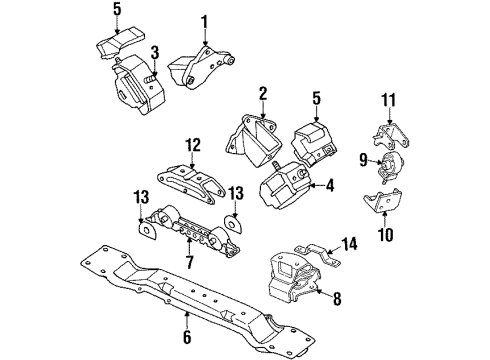 Mitsubishi MR210032 Mount Cushion
