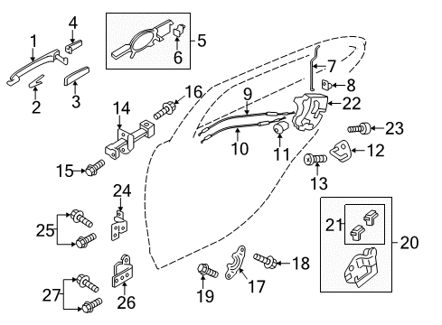 Mitsubishi 5745A301 Lock