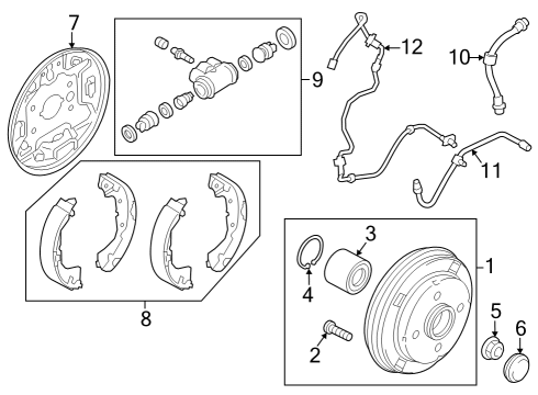 Mitsubishi 47901W030P Rear Speed Sensor, Driver Side