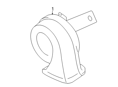 Mitsubishi 8211A287 Horn