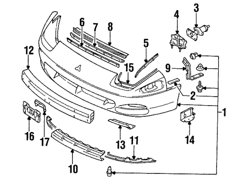 Mitsubishi MB935138 Reinforcement Plate, Passenger Side
