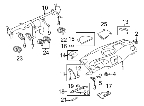 Mitsubishi 6371A125 Lock Cylinder