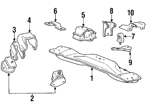 Mitsubishi MB260572 Front Mount, Passenger Side