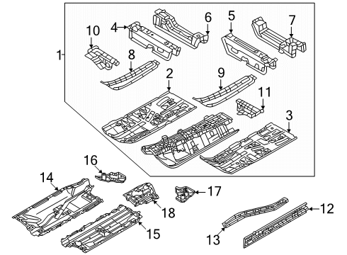 Mitsubishi AX000288 Under Cover Retainer Clip