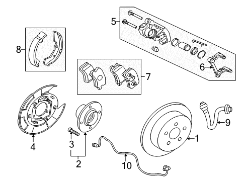 Mitsubishi 4815A016XA Parking Brake Control