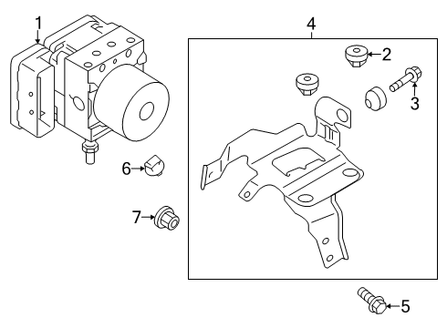 Mitsubishi 4670A214 Modulator Valve