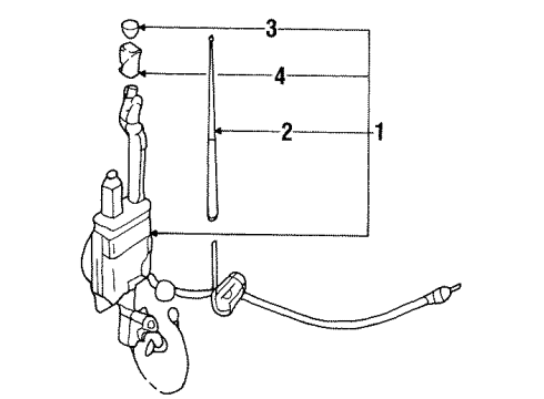 Mitsubishi MR238997 Antenna Assembly