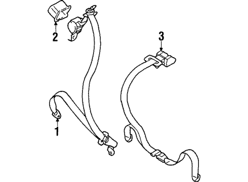 Mitsubishi 7000B232 Latch Beige