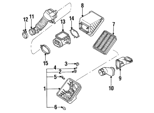 Mitsubishi MD614662 Throttle Position Sensor