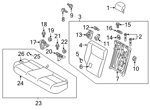 Mitsubishi 88300W291P Cushion Assembly, Passenger Side Black