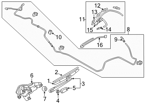 Mitsubishi 8265B052 Washer Nozzle
