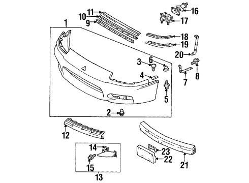 Mitsubishi MR384003 Corner Shield, Driver Side