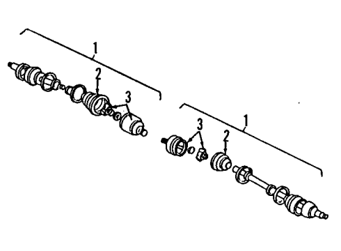 Mitsubishi MN130498 Axle Seals, Front