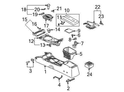 Mitsubishi MR953545 Gear Shift Assembly
