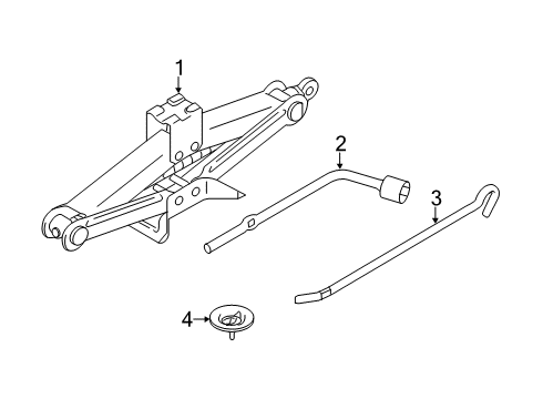 Mitsubishi 4268A090 Spare Tire Retainer