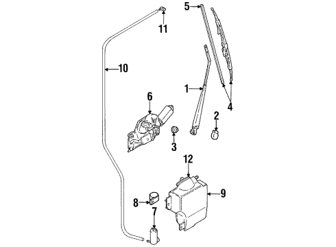 Mitsubishi MB623364 Blade Assembly