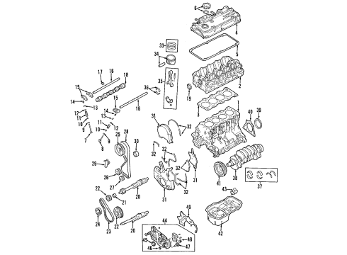 Mitsubishi MN163444 Camshaft