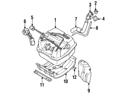 Mitsubishi MB571603 Fuel Gauge Sending Unit
