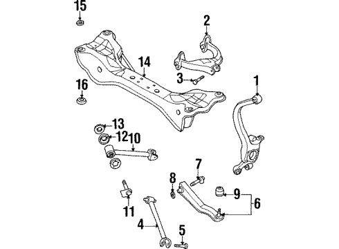Mitsubishi MR102987 Suspension Crossmember Stopper