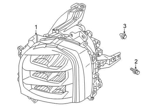 Mitsubishi 26060WB40P Composite Assembly, Driver Side