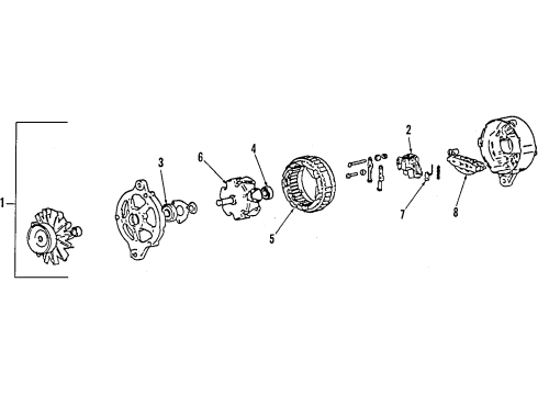 Mitsubishi MD027751 Alternator Adjust Bracket